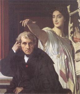 Jean Auguste Dominique Ingres The Composer Cherubini with the Muse of Lyric Poetry (mk05)